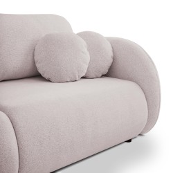 Sofa LOOP z funkcja spania i pojemnikiem PUDROWY RÓŻ RAVEN 91 Sofa LOOP z funkcja spania i pojemnikiem PUDROWY RÓŻ RAVEN 91