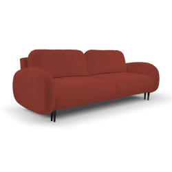 Sofa SOFT z funkcja spania i pojemnikiem CZERWONY RUN AGAIN 55