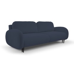Sofa SOFT z funkcja spania i pojemnikiem CIEMNY NIEBIESKI RUN AGAIN 77