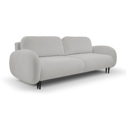 Sofa SOFT z funkcja spania i pojemnikiem JASNY SZARY RUN AGAIN 80