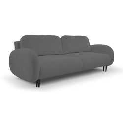 Sofa SOFT z funkcja spania i pojemnikiem CIEMNY SZARY RUN AGAIN 90