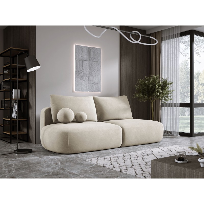 Sofa BABU z funkcja spania i pojemnikiem BEŻOWY CLOUD 03 Sofa BABU z funkcja spania i pojemnikiem BEŻOWY CLOUD 03