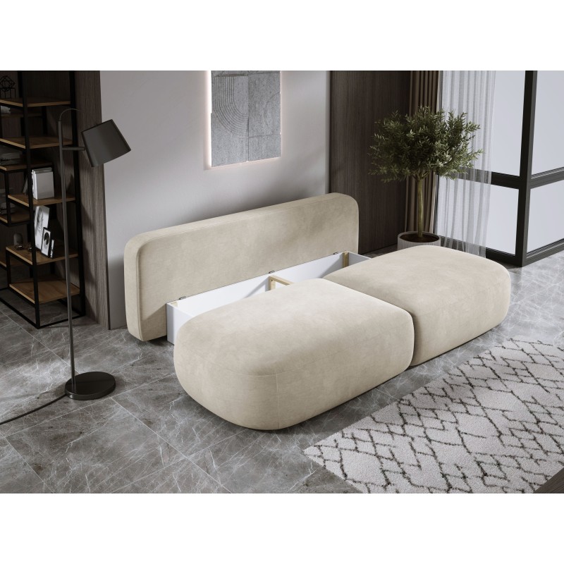 Sofa BABU z funkcja spania i pojemnikiem BEŻOWY CLOUD 03 Sofa BABU z funkcja spania i pojemnikiem BEŻOWY CLOUD 03