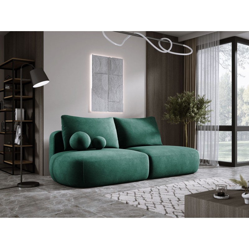 Sofa BABU z funkcja spania i pojemnikiem ZIELONY CLOUD 39 Sofa BABU z funkcja spania i pojemnikiem ZIELONY CLOUD 39