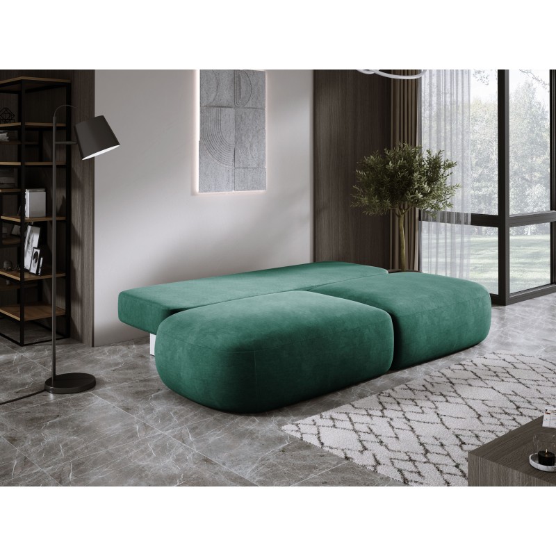 Sofa BABU z funkcja spania i pojemnikiem ZIELONY CLOUD 39 Sofa BABU z funkcja spania i pojemnikiem ZIELONY CLOUD 39