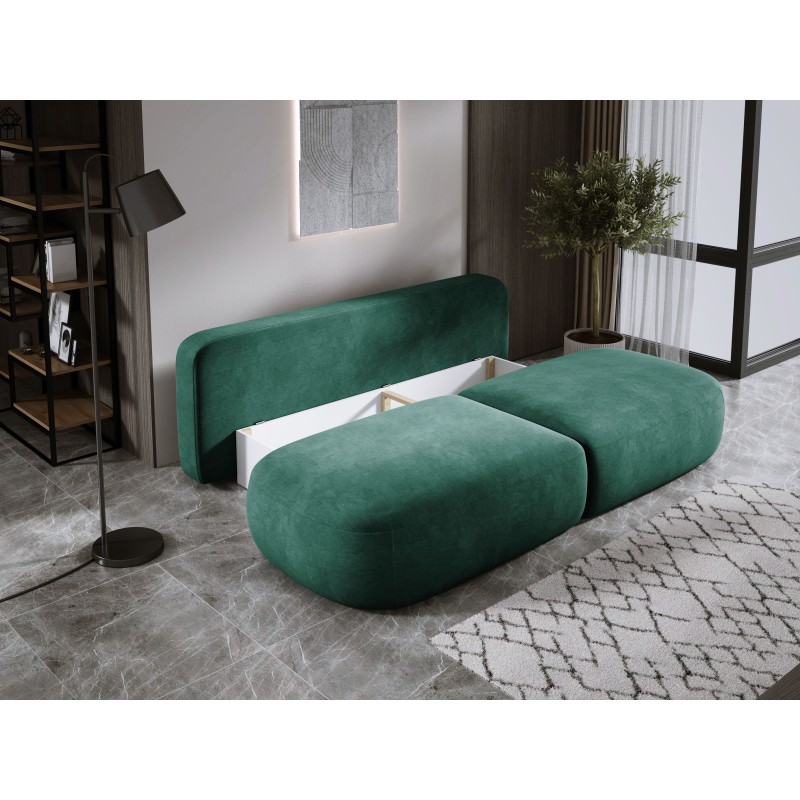 Sofa BABU z funkcja spania i pojemnikiem ZIELONY CLOUD 39 Sofa BABU z funkcja spania i pojemnikiem ZIELONY CLOUD 39