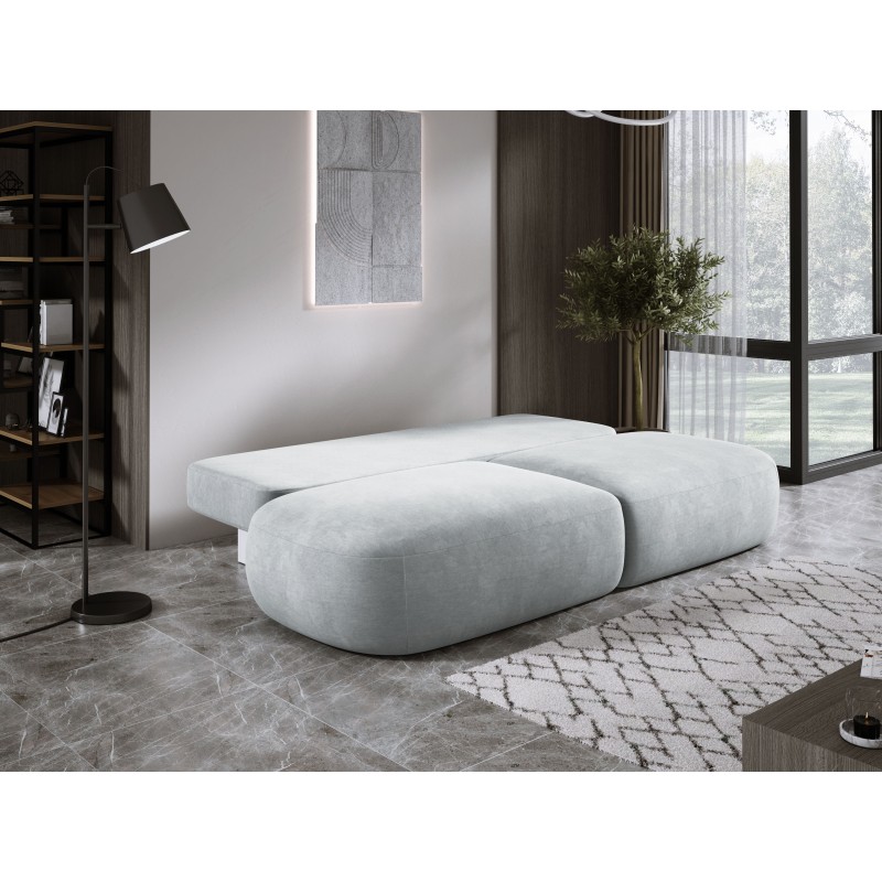 Sofa BABU z funkcja spania i pojemnikiem SREBRNY CLOUD 81 Sofa BABU z funkcja spania i pojemnikiem SREBRNY CLOUD 81