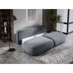 Sofa BABU z funkcja spania i pojemnikiem SZARY CLOUD 91 Sofa BABU z funkcja spania i pojemnikiem SZARY CLOUD 91
