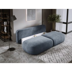 Sofa BABU z funkcja spania i pojemnikiem CIEMNY SZARY CLOUD 97 Sofa BABU z funkcja spania i pojemnikiem CIEMNY SZARY CLOUD 97