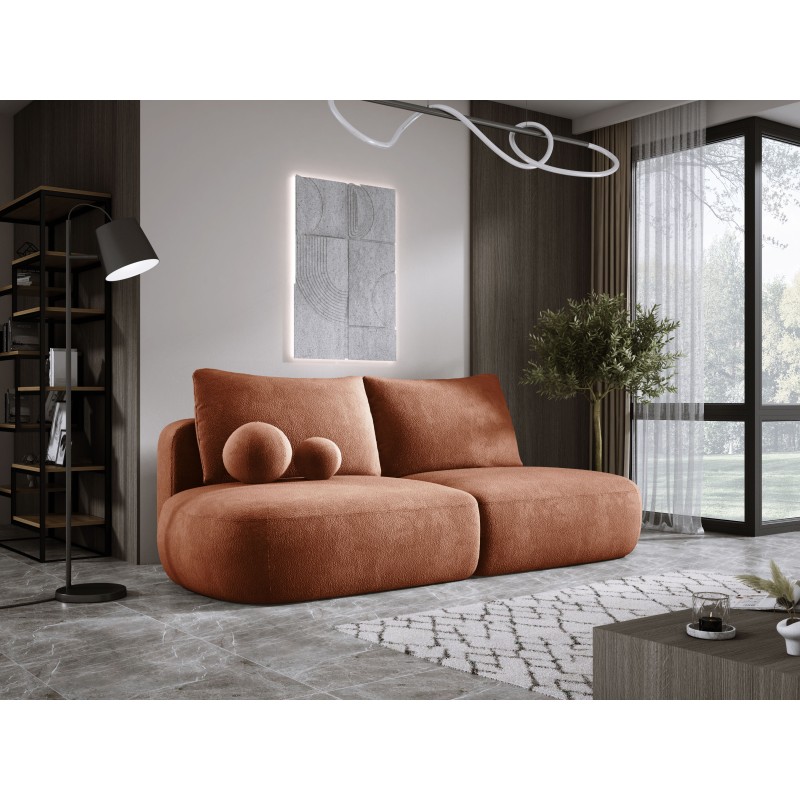 Sofa BABU z funkcja spania i pojemnikiem MIEDZIANY APHRODITE 09 Sofa BABU z funkcja spania i pojemnikiem MIEDZIANY APHRODITE 09