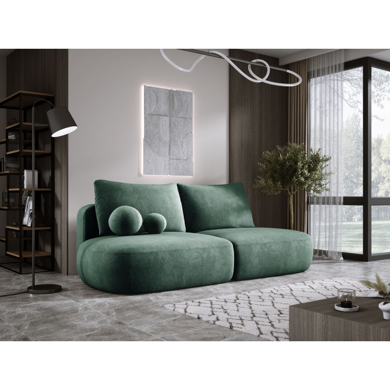 Sofa BABU z funkcja spania i pojemnikiem ZIELONY APHRODITE 13 Sofa BABU z funkcja spania i pojemnikiem ZIELONY APHRODITE 13