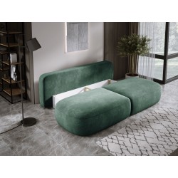 Sofa BABU z funkcja spania i pojemnikiem ZIELONY APHRODITE 13 Sofa BABU z funkcja spania i pojemnikiem ZIELONY APHRODITE 13