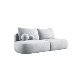 Sofa BABU z funkcja spania i pojemnikiem SREBRNY APHRODITE 20