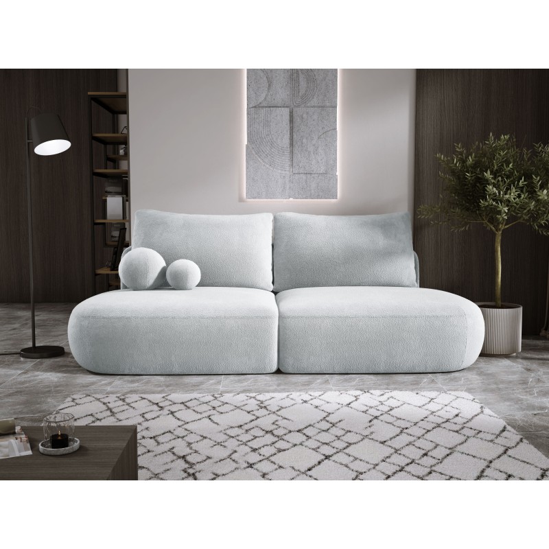 Sofa BABU z funkcja spania i pojemnikiem SREBRNY APHRODITE 20 Sofa BABU z funkcja spania i pojemnikiem SREBRNY APHRODITE 20