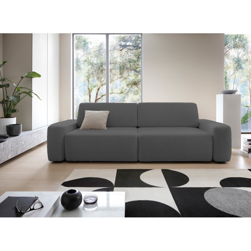 Sofa BOULI z funkcja spania i pojemnikiem SZARY RAVEN 13 Sofa BOULI z funkcja spania i pojemnikiem SZARY RAVEN 13