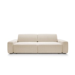 Sofa BOULI z funkcja spania i pojemnikiem PIASKOWY RAVEN 28