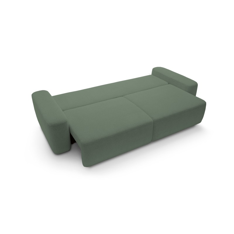 Sofa BOULI z funkcja spania i pojemnikiem ZIELONY RAVEN 77 Sofa BOULI z funkcja spania i pojemnikiem ZIELONY RAVEN 77