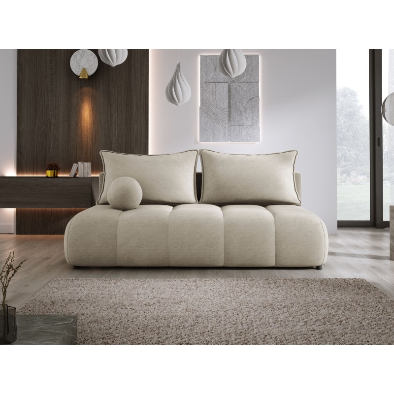Sofa COCO z funkcja spania i pojemnikiem BEŻOWY CLOUD 03 Sofa COCO z funkcja spania i pojemnikiem BEŻOWY CLOUD 03