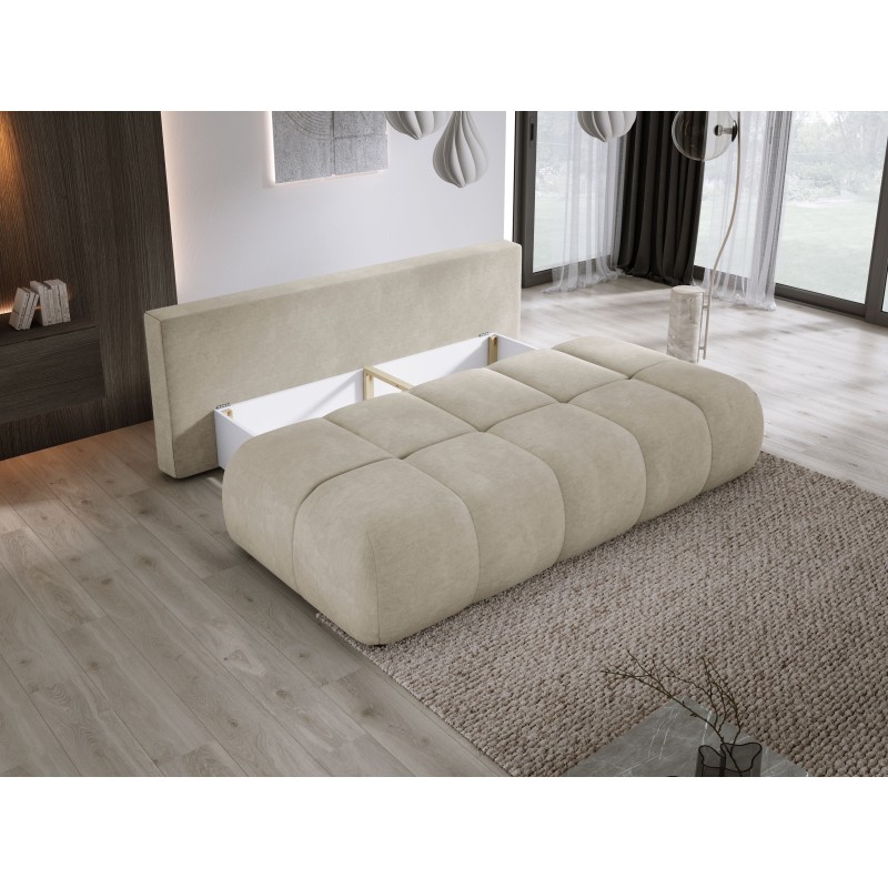 Sofa COCO z funkcja spania i pojemnikiem BEŻOWY CLOUD 03 Sofa COCO z funkcja spania i pojemnikiem BEŻOWY CLOUD 03