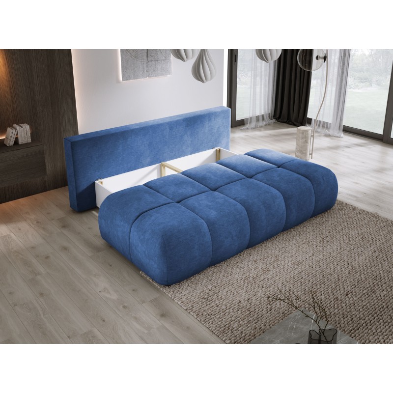 Sofa COCO z funkcja spania i pojemnikiem NIEBIESKI CLOUD 74 Sofa COCO z funkcja spania i pojemnikiem NIEBIESKI CLOUD 74