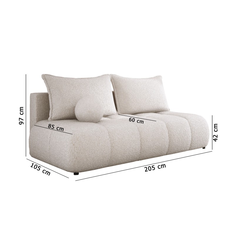 Sofa COCO z funkcja spania i pojemnikiem POPIELATY CLOUD 81 Sofa COCO z funkcja spania i pojemnikiem POPIELATY CLOUD 81