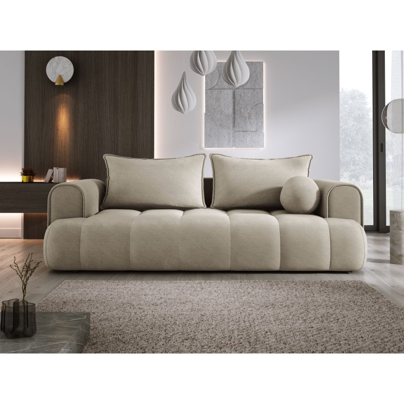 Sofa COCO z funkcja spania i pojemnikiem BEŻOWY CLOUD 03 Sofa COCO z funkcja spania i pojemnikiem BEŻOWY CLOUD 03