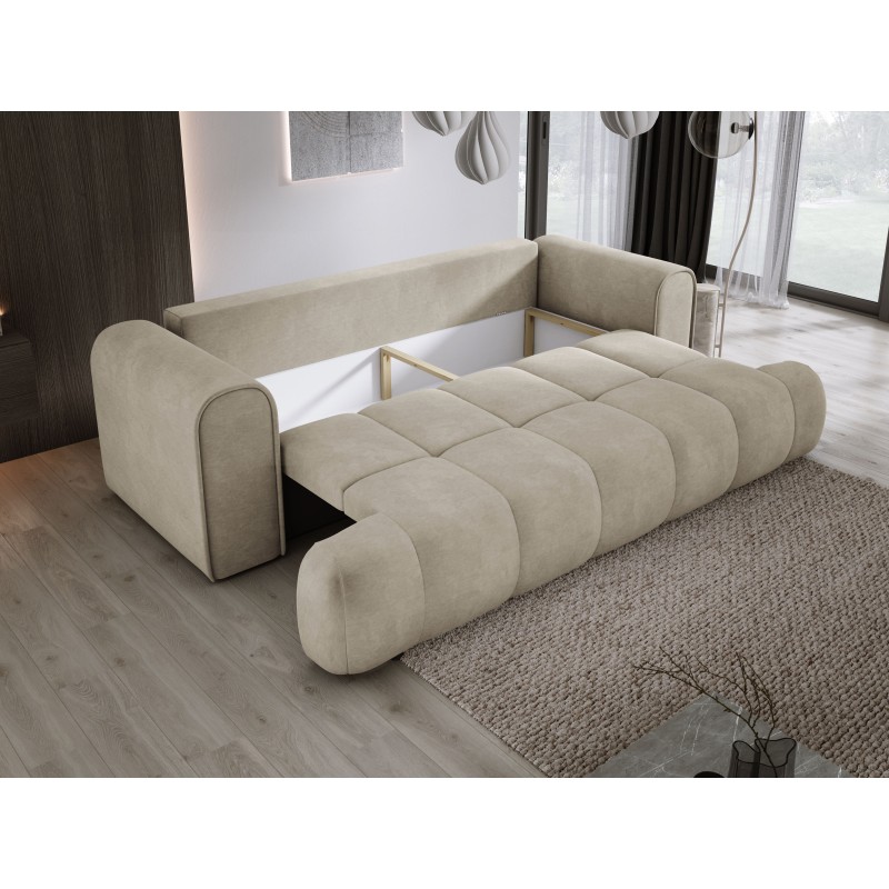 Sofa COCO z funkcja spania i pojemnikiem BEŻOWY CLOUD 03 Sofa COCO z funkcja spania i pojemnikiem BEŻOWY CLOUD 03