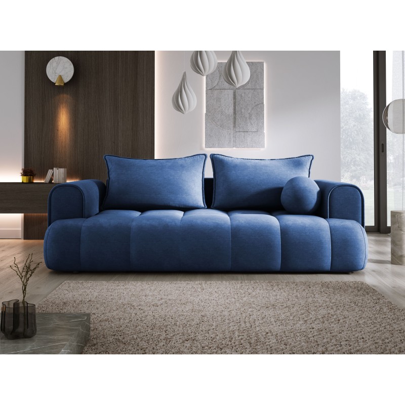 Sofa COCO z funkcja spania i pojemnikiem NIEBIESKI CLOUD 74 Sofa COCO z funkcja spania i pojemnikiem NIEBIESKI CLOUD 74