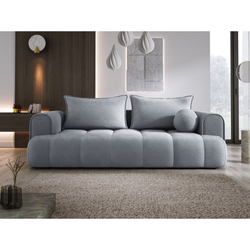 Sofa COCO z funkcja spania i pojemnikiem JASNY SZARY CLOUD 82 Sofa COCO z funkcja spania i pojemnikiem JASNY SZARY CLOUD 82