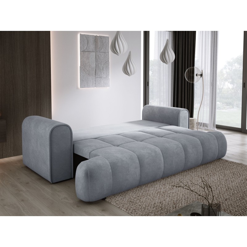 Sofa COCO z funkcja spania i pojemnikiem JASNY SZARY CLOUD 82 Sofa COCO z funkcja spania i pojemnikiem JASNY SZARY CLOUD 82