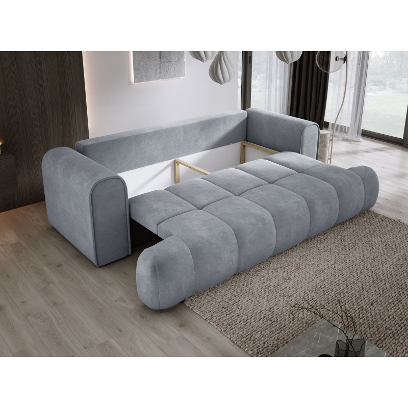 Sofa COCO z funkcja spania i pojemnikiem JASNY SZARY CLOUD 82 Sofa COCO z funkcja spania i pojemnikiem JASNY SZARY CLOUD 82