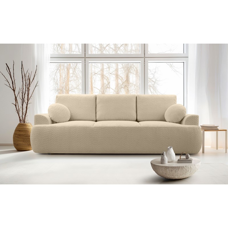 Sofa VELO z funkcja spania i pojemnikiem BEŻOWY CORAL 50 Sofa VELO z funkcja spania i pojemnikiem BEŻOWY CORAL 50