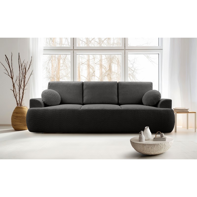 Sofa VELO z funkcja spania i pojemnikiem GRAFITOWY CORAL 60 Sofa VELO z funkcja spania i pojemnikiem GRAFITOWY CORAL 60
