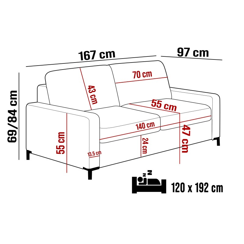 Sofa TINO 120 z funkcja spania System Włoski i pojemnikiem ONTARIO 02 Sofa TINO 120 z funkcja spania System Włoski i pojemnikiem ONTARIO 02