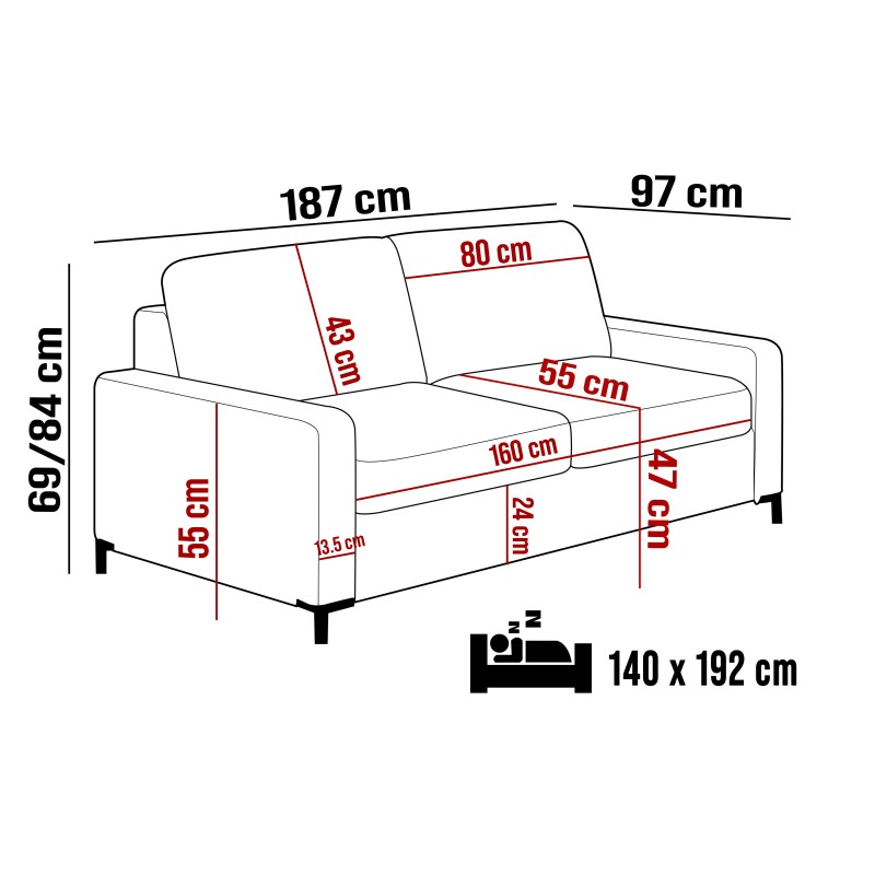 Sofa TINO 140 z funkcja spania System Włoski i pojemnikiem ONTARIO 05 Sofa TINO 140 z funkcja spania System Włoski i pojemnikiem ONTARIO 05
