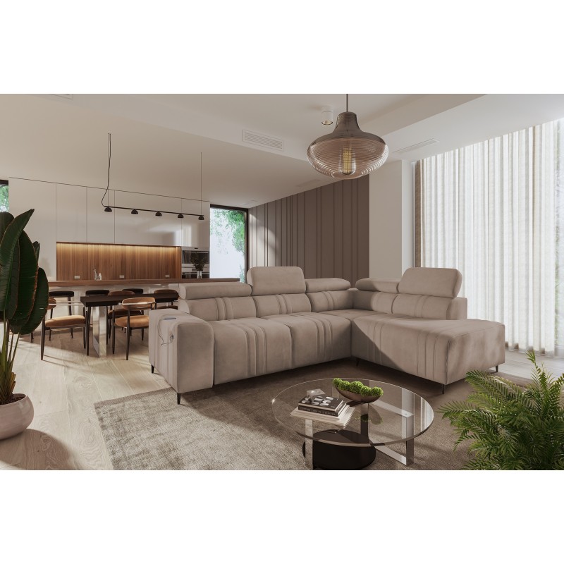Narożnik Verona VII z funkcją spania tkanina Vena 14 Narożnik Verona VII z funkcją spania tkanina Vena 14