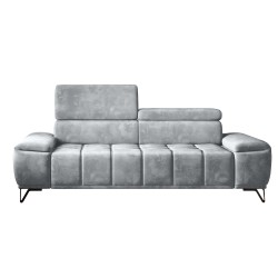 Sofa PALLADIO 2 osobowa z regulowanymi zagłówkami MONOLITH 84