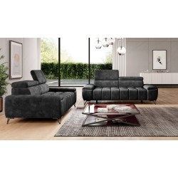 Sofa PALLADIO 2 osobowa z regulowanymi zagłówkami MONOLITH 97 Sofa PALLADIO 2 osobowa z regulowanymi zagłówkami MONOLITH 97