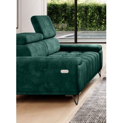 Sofa PALLADIO 2 osobowa z elektrycznym systemem rozkładania siedziska regulowane zagłówki MONOLITH 37 Sofa PALLADIO 2 osobowa z elektrycznym systemem rozkładania siedziska regulowane zagłówki MONOLITH 37