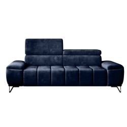 Sofa PALLADIO 2 osobowa z elektrycznym systemem rozkładania siedziska regulowane zagłówki MONOLITH 79