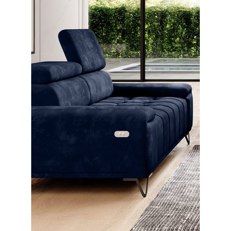 Sofa PALLADIO 2 osobowa z elektrycznym systemem rozkładania siedziska regulowane zagłówki MONOLITH 79 Sofa PALLADIO 2 osobowa z elektrycznym systemem rozkładania siedziska regulowane zagłówki MONOLITH 79