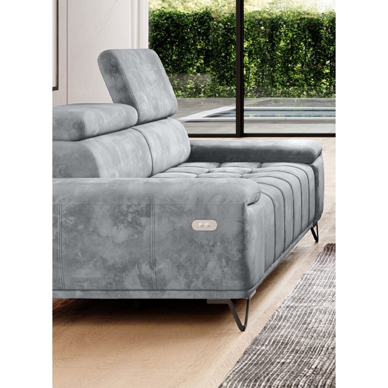 Sofa PALLADIO 2 osobowa z elektrycznym systemem rozkładania siedziska regulowane zagłówki MONOLITH 84 Sofa PALLADIO 2 osobowa z elektrycznym systemem rozkładania siedziska regulowane zagłówki MONOLITH 84