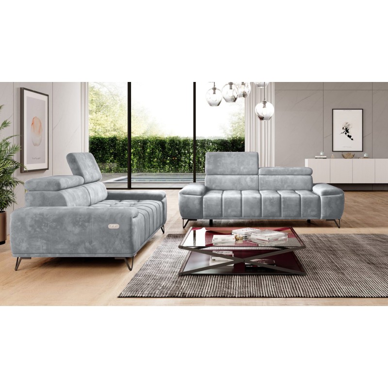 Sofa PALLADIO 2 osobowa z elektrycznym systemem rozkładania siedziska regulowane zagłówki MONOLITH 84 Sofa PALLADIO 2 osobowa z elektrycznym systemem rozkładania siedziska regulowane zagłówki MONOLITH 84
