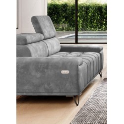 Sofa PALLADIO 2 osobowa z elektrycznym systemem rozkładania siedziska regulowane zagłówki MONOLITH 85 Sofa PALLADIO 2 osobowa z elektrycznym systemem rozkładania siedziska regulowane zagłówki MONOLITH 85