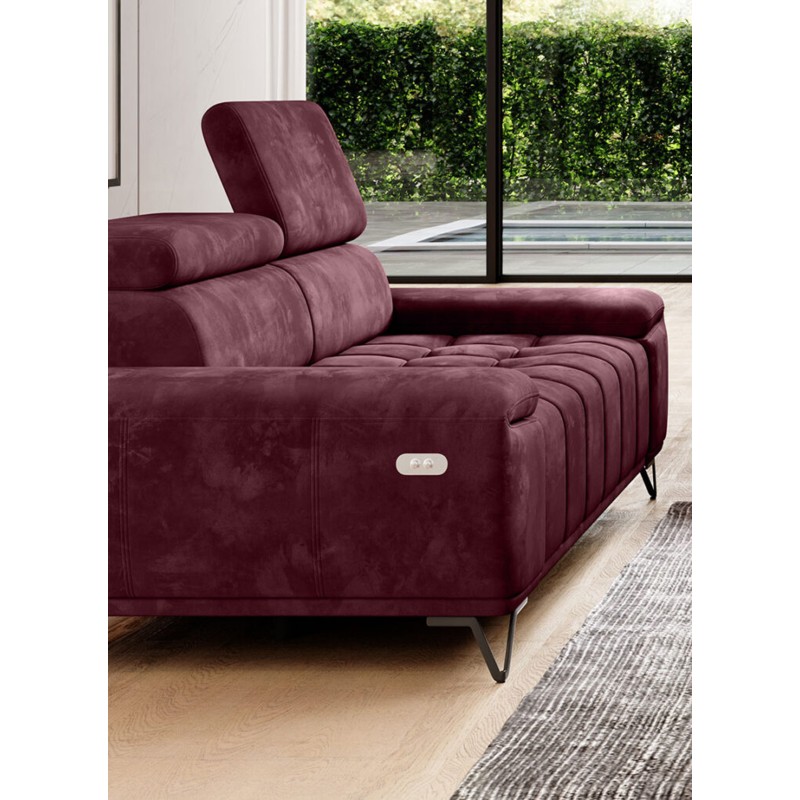 Sofa PALLADIO 3 osobowa z elektrycznym systemem rozkładania siedziska regulowane zagłówki MONOLITH 69 Sofa PALLADIO 3 osobowa z elektrycznym systemem rozkładania siedziska regulowane zagłówki MONOLITH 69