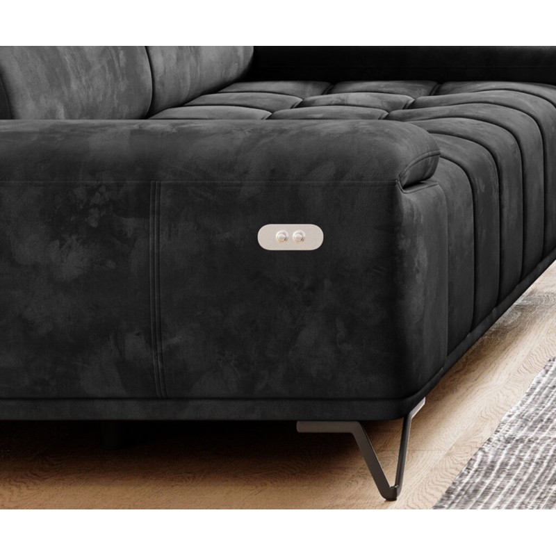 Sofa PALLADIO 3 osobowa z elektrycznym systemem rozkładania siedziska regulowane zagłówki MONOLITH 97 Sofa PALLADIO 3 osobowa z elektrycznym systemem rozkładania siedziska regulowane zagłówki MONOLITH 97