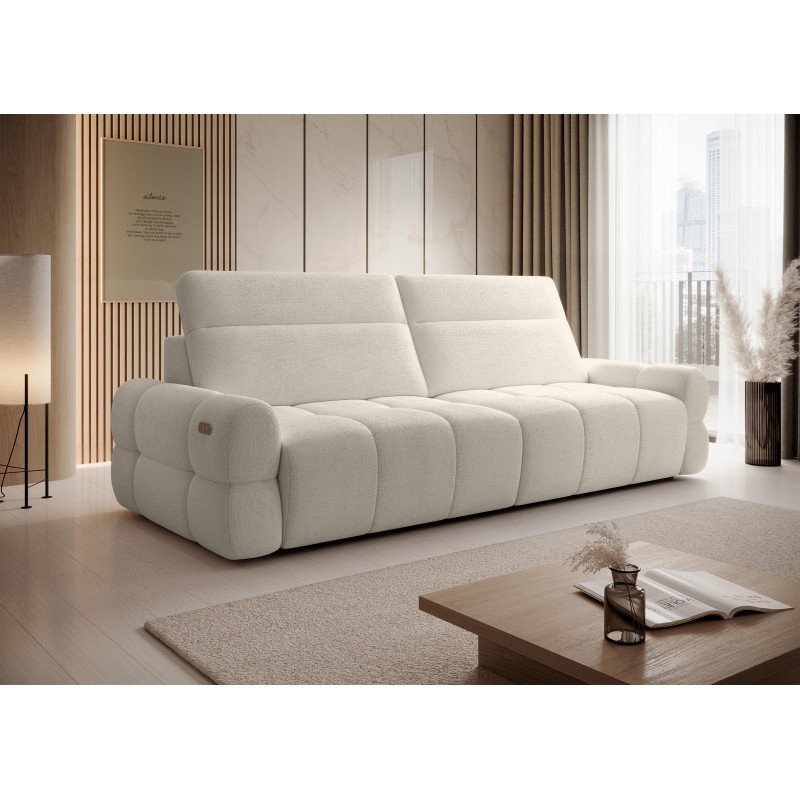 Sofa MATEO z funkcją RELAX i elektryczną regulacji siedziska tkanina PERFECT HARMONY 01 Sofa MATEO z funkcją RELAX i elektryczną regulacji siedziska tkanina PERFECT HARMONY 01