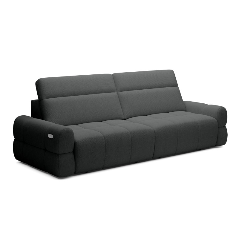 Sofa MATEO z funkcją RELAX i elektryczną regulacji siedziska tkanina PERFECT HARMONY 90