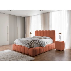 Łóżko tapicerowane Beti z pojemnikiem na pościel – elegancja i komfort w jednym | [NAZWA SKLEPU]
