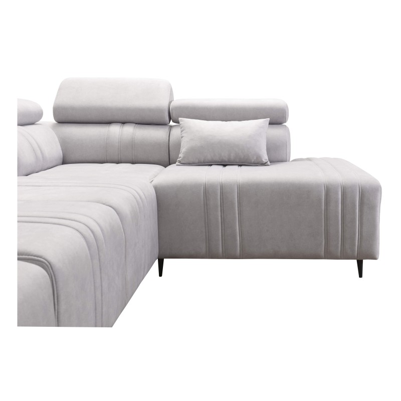 Verona VII Corner Sofa with Sleeping Function in Velvet Fabric, Vena 9 – Elegance and Functionality Verona VII Corner Sofa with Sleeping Function in Velvet Fabric, Vena 9 – Elegance and Functionality